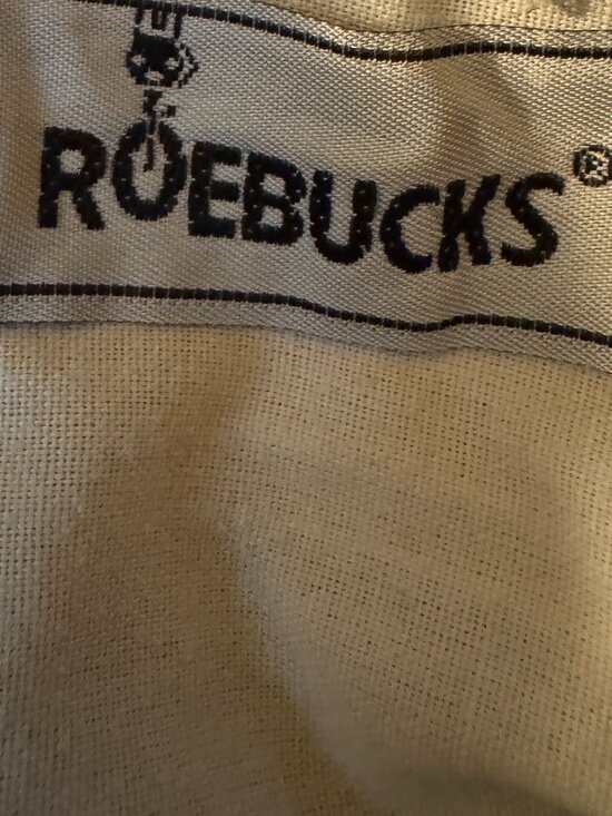 Vintage Sears Roebucks Blue Denim Paint splattered Overalls up to 37 inch waist - Picture 9 of 10